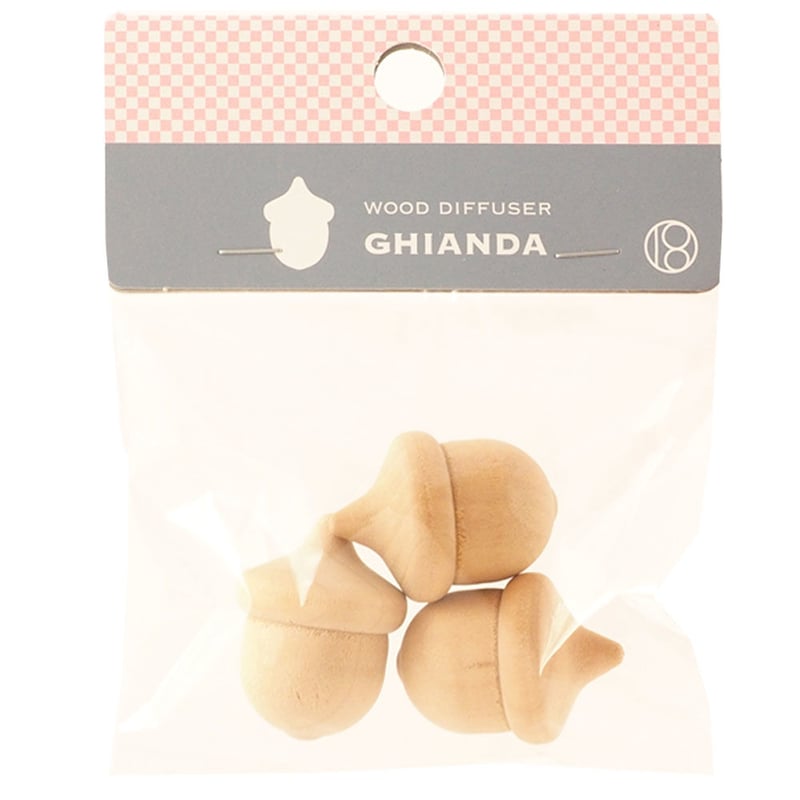 一十八日 木製ディフューザーどんぐり 【大3個】 | 和精油一十八日