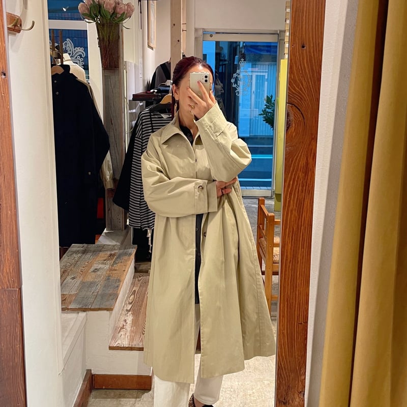 ONE FIFTH コットンナイロン ステンカラーコート | THE M.B