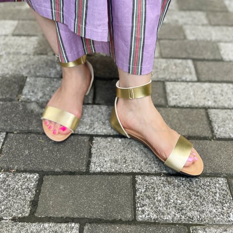 MB別注 シャンパンGOLD コルクサンダル