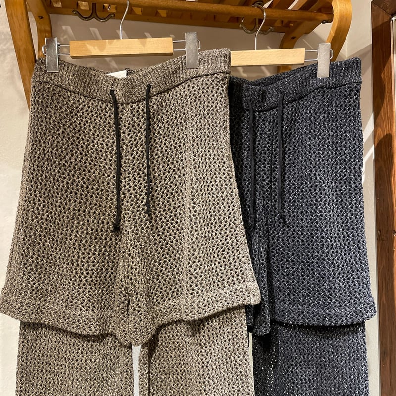 ANDERシルクニットレイヤードパンツ | THE M.B