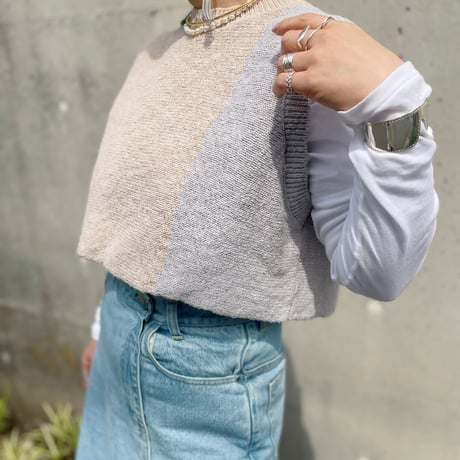 1001 パネルコンビショートベスト