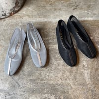 メッシュフラットシューズ