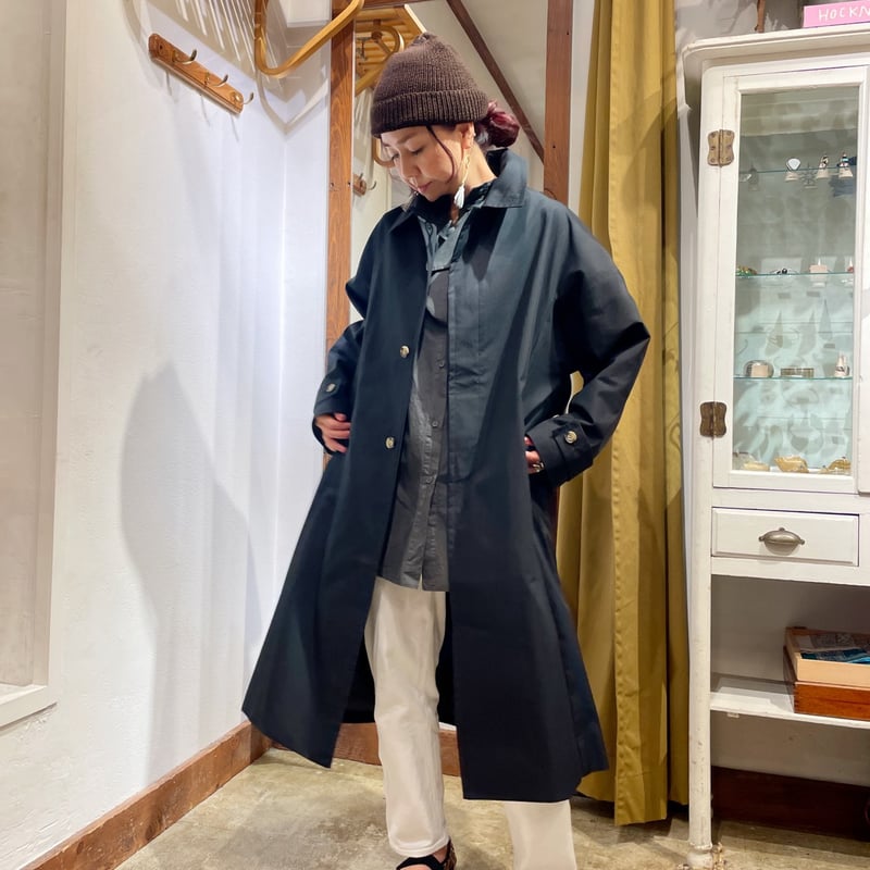 ONE FIFTH コットンナイロン ステンカラーコート | THE M.B