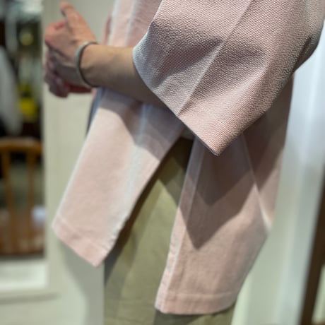 BASISBROEK BOXサイドZIPシアサッカーストラップシャツ