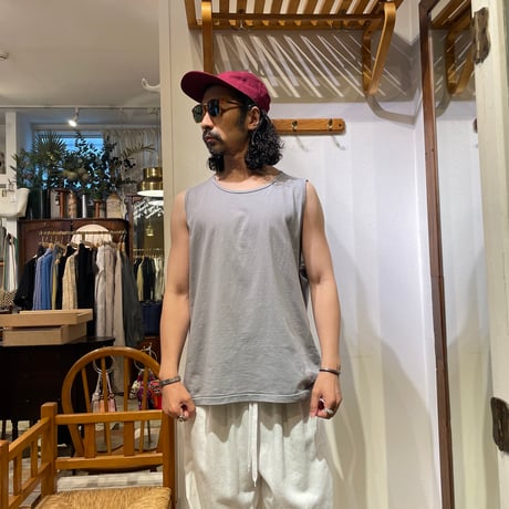 ANDER ピグメント加工 タンクトップ