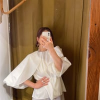 stella ciffon 長袖ひらりレイヤードブラウス