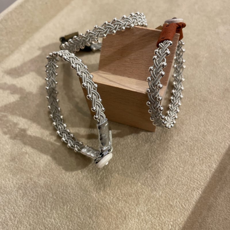 MB20周年別注レザー 両サイドつぶつぶワイヤーブレスレット Yohei