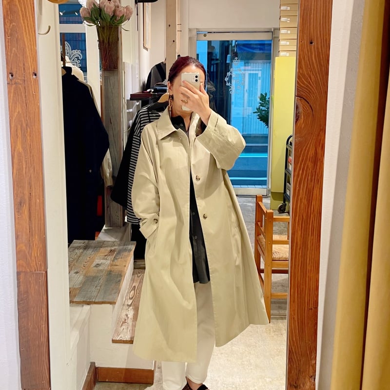 ONE FIFTH コットンナイロン ステンカラーコート | THE M.B