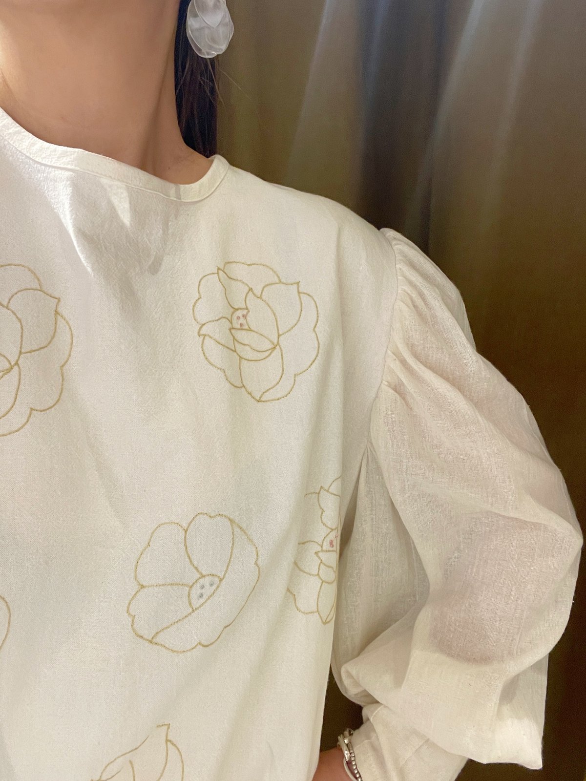 Charrita mexico ローズ刺繍ブラウス | THE M.B