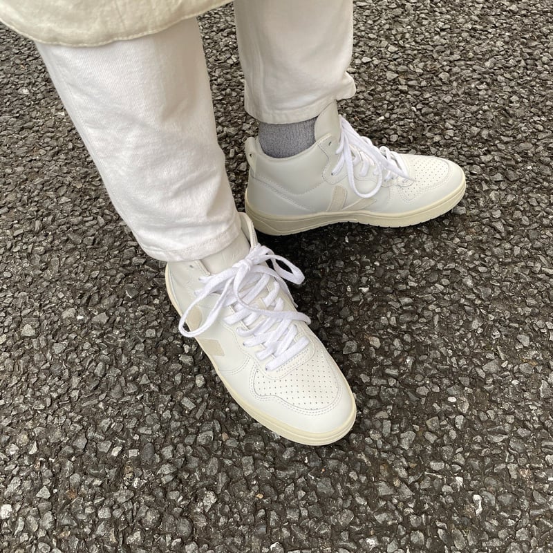 VEJA レザーハイカット オールホワイト | THE M.B