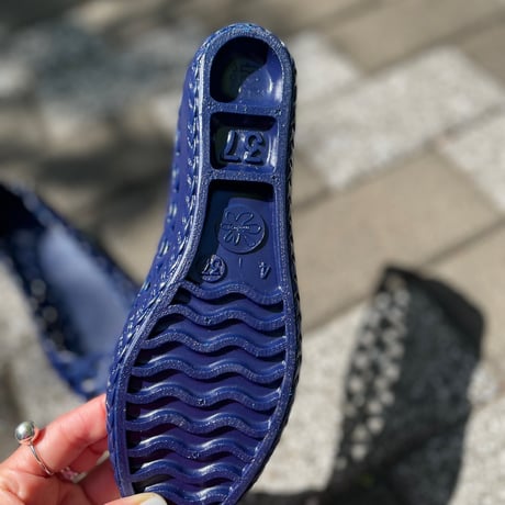 FRANCE ラバーメッシュフラットシューズ