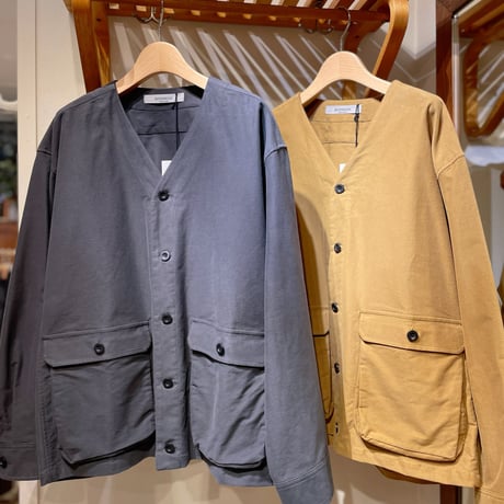 BASISBROEK ノーカラーモールスキンジャケット