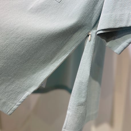 BASISBROEK BOXサイドZIPシアサッカーストラップシャツ