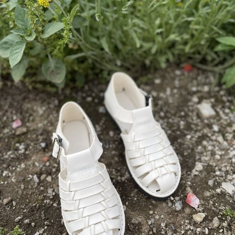 Women's  メキシコ×USA レザーワラチサンダル