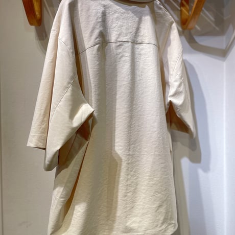 BASISBROEK 半袖胸ビックポケットBOXシャツ