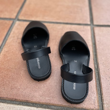 minorquines レザーバックストラップサンダル　Women's