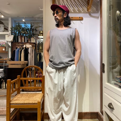 ANDER ピグメント加工 タンクトップ