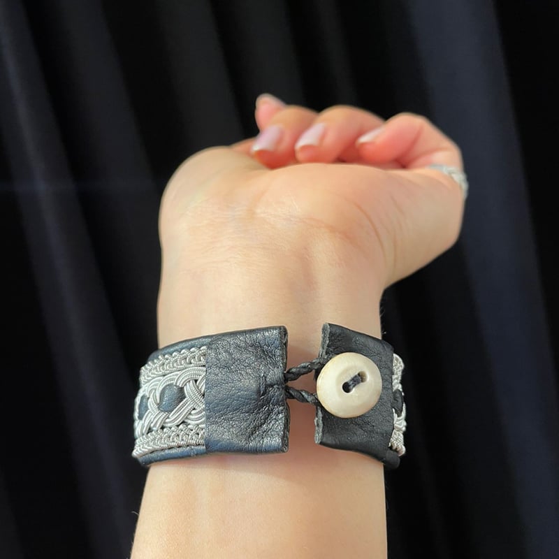 MB20周年別注 YOHEI NOGUCHI Duodje センターレザー編み太