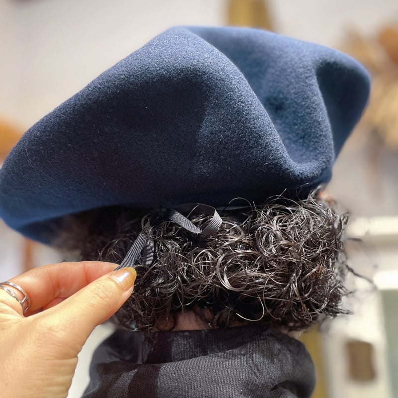 MANUFACTURE DE BERETS ウールベレー帽 ブラック 帽子 ウールバスクベレー MANUFACTURE DE BERET マニュファ