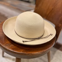 Bronteオランダ折り畳みHAT リボン付きNATURAL