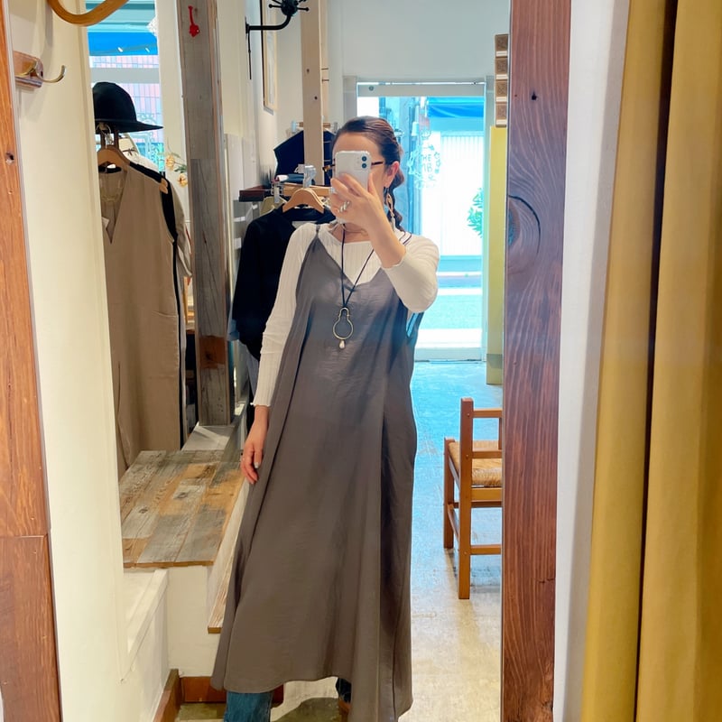 oto深Vシルキーキャミワンピース | THE M.B