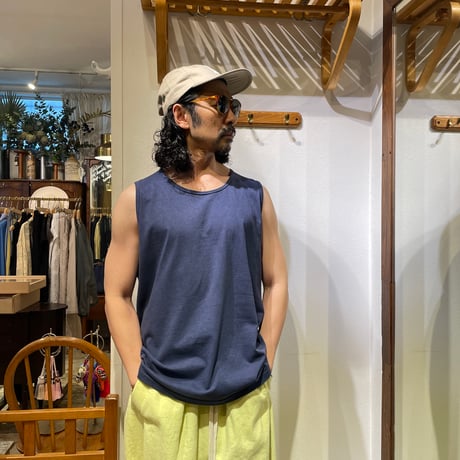 ANDER ピグメント加工 タンクトップ