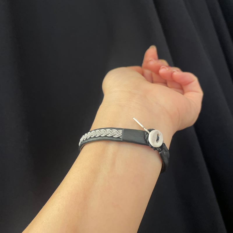 ▼YOHEI NOGUCHI レザー　ブレスレット　箱付き　美品 ▽YOHEI NOGUCHI レザー ブレスレット 箱付き 美品