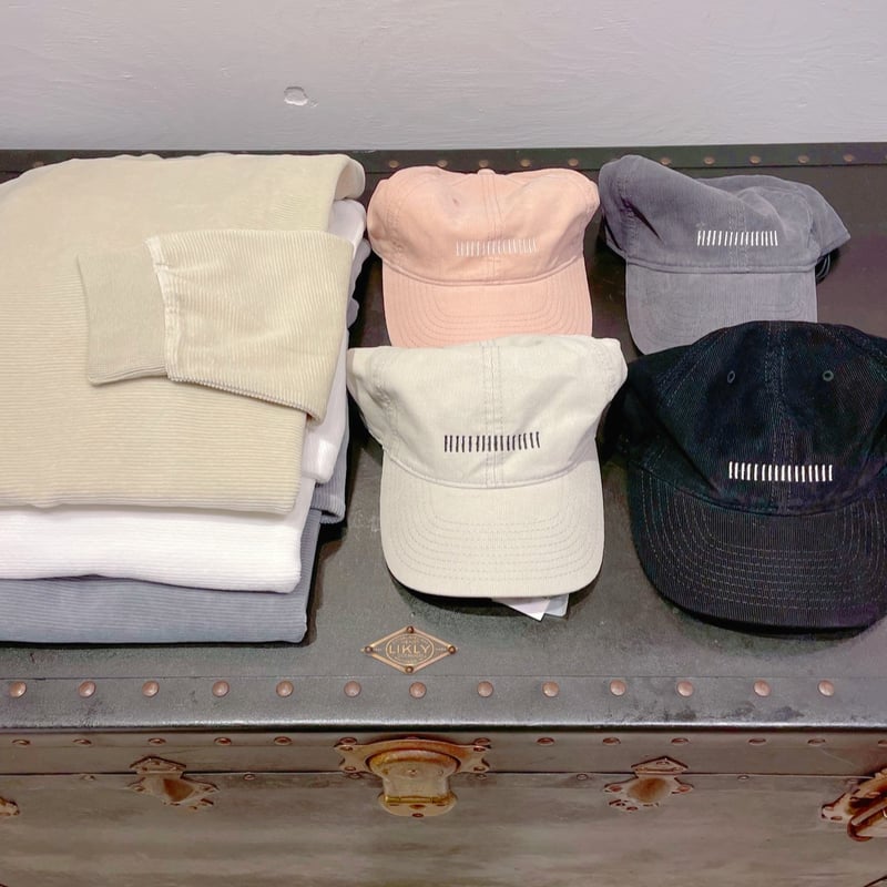 unfeigned バーコード刺繍オーガニックコーディロイCAP | THE M.B