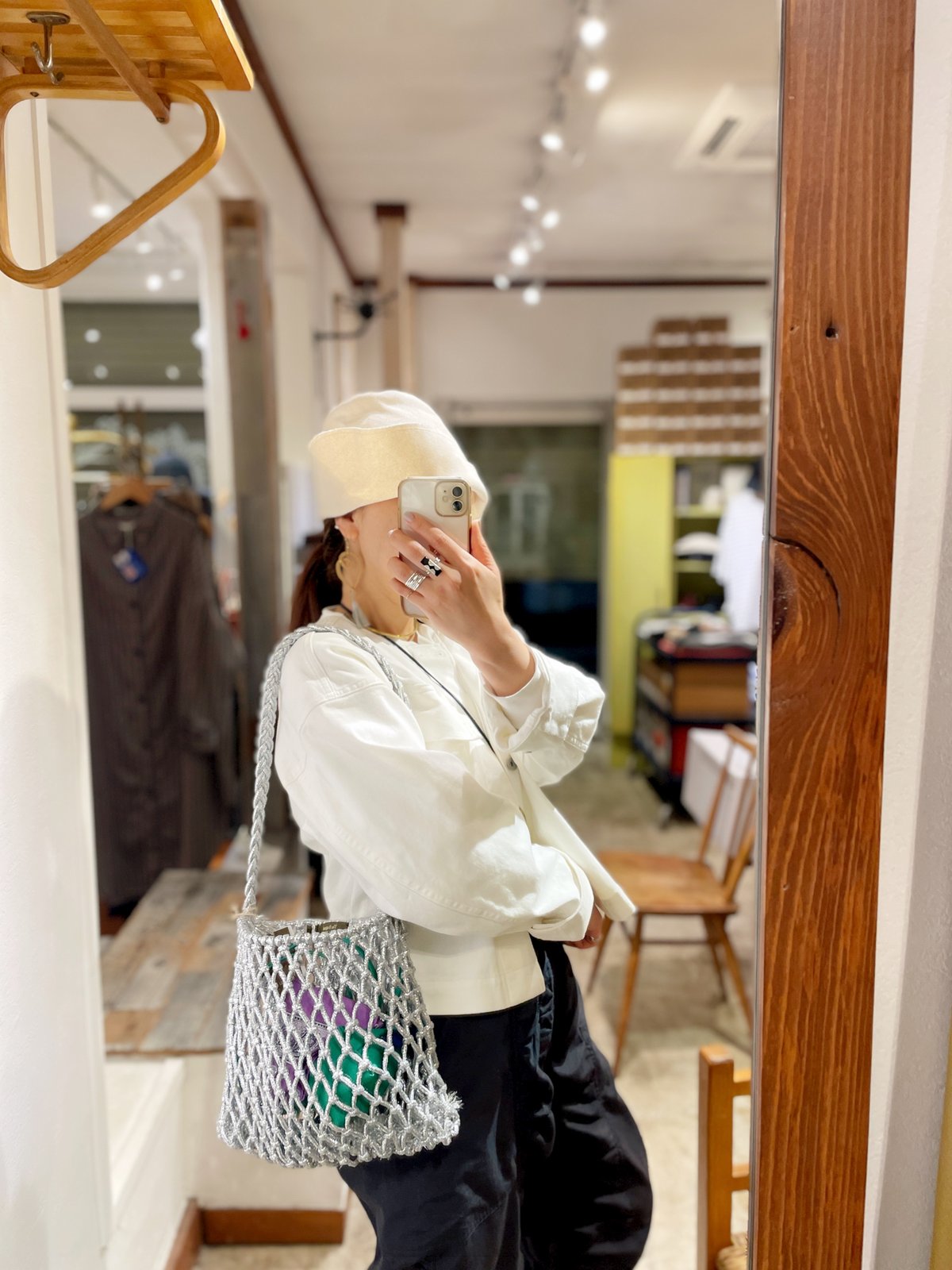 ☆伸びて可愛い ワンハンドル メッシュバッグ☆デニムブルー tb327867_0.jpg