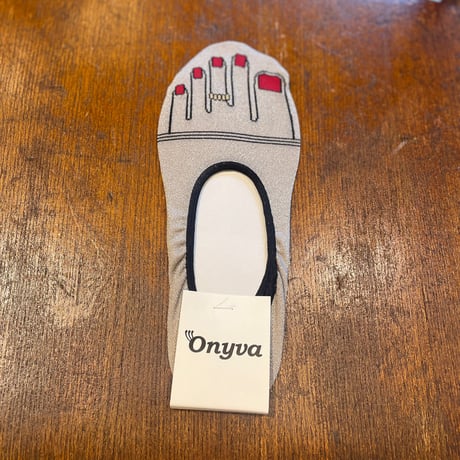 Onyva ラメ ペディキュア　アンクルソックス