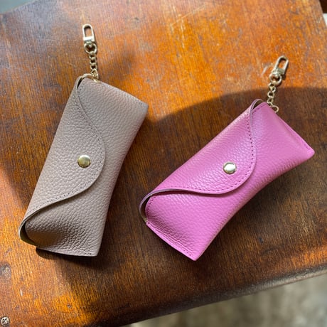 ITALY Leather メガネサングラスケース