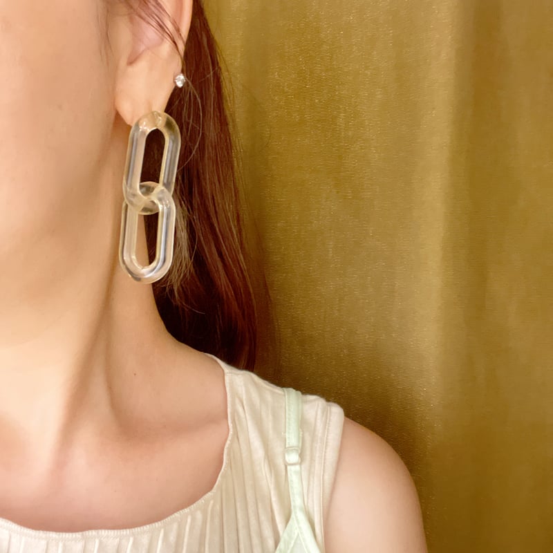 Je&She 2連チェーンピアス | THE M.B