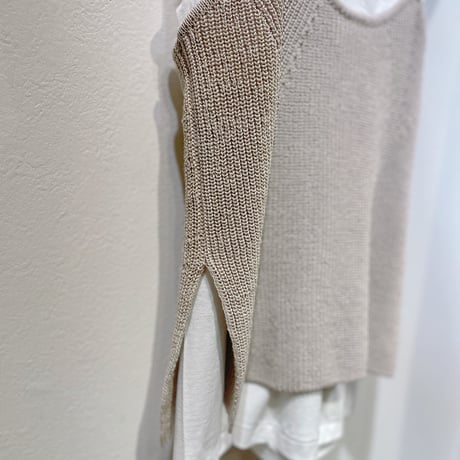 stella ciffon バックリボン コットンベアキャミソール