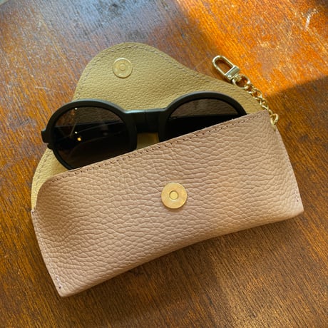 ITALY Leather メガネサングラスケース