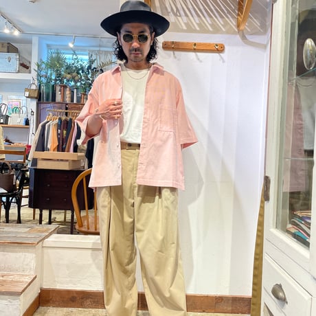 BASISBROEK BOXサイドZIPシアサッカーストラップシャツ