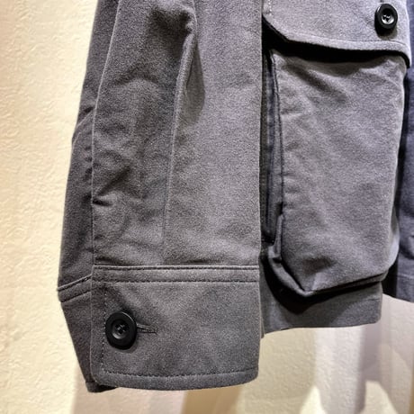 BASISBROEK ノーカラーモールスキンジャケット