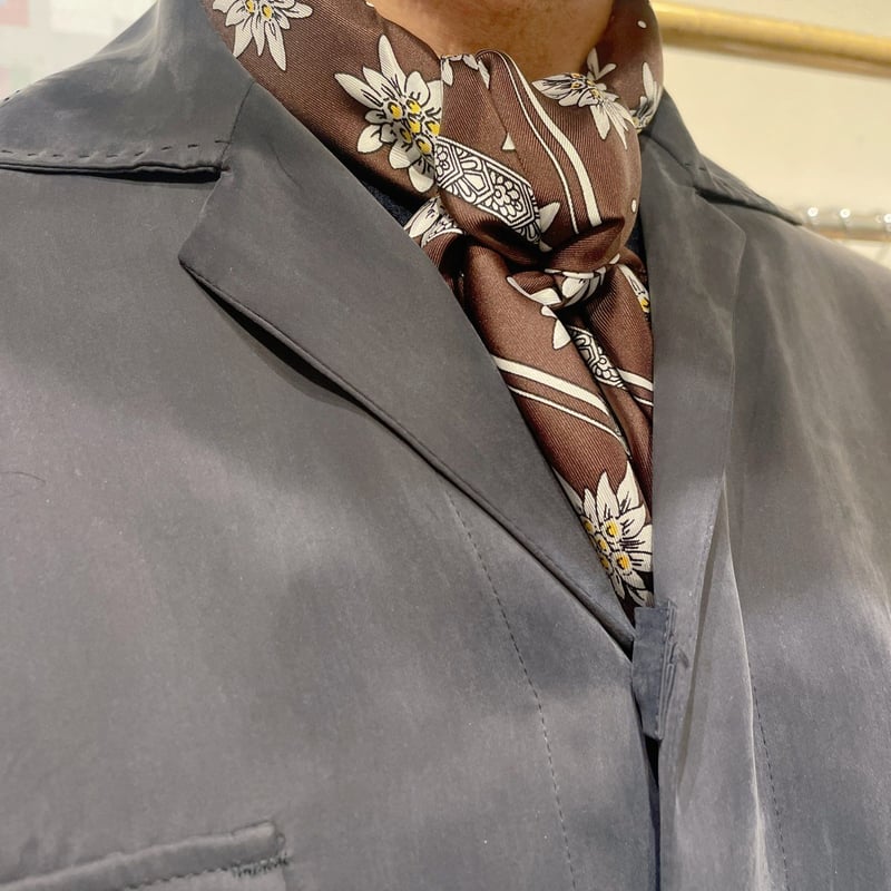 SILK エーデルワイス スカーフ Vintage Dead Stock | THE M.B