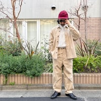 BASIBROEK 裾ドローコードワークスタイルパンツ