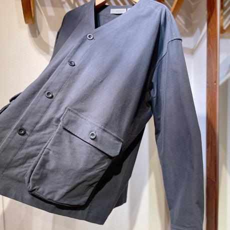 BASISBROEK ノーカラーモールスキンジャケット