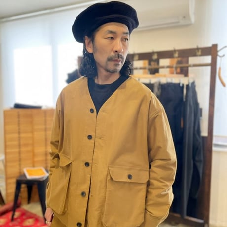 BASISBROEK ノーカラーモールスキンジャケット