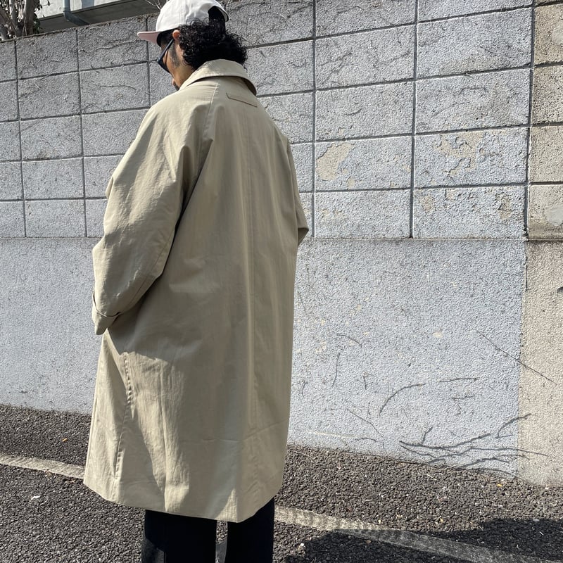 “one fifth”コットンナイロン・ステンカラーコート・サイズ1・ベージュ ONE FIFTH コットンナイロン ステンカラーコート | THE M.B