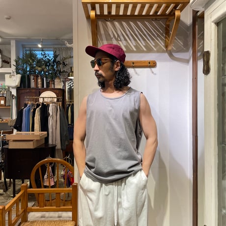 ANDER ピグメント加工 タンクトップ