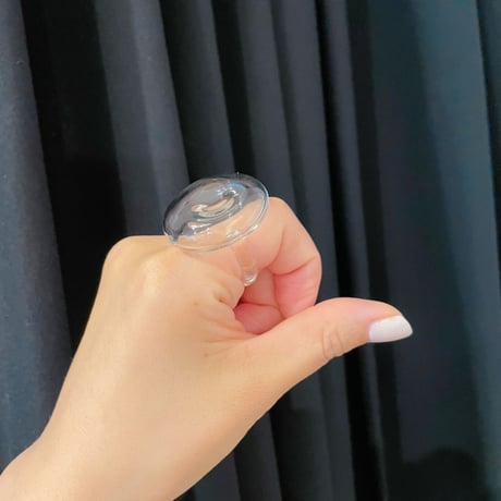 SIRI SIRI × TARO HORIUCHI  MELTED STONE  RING   （CLEAR）