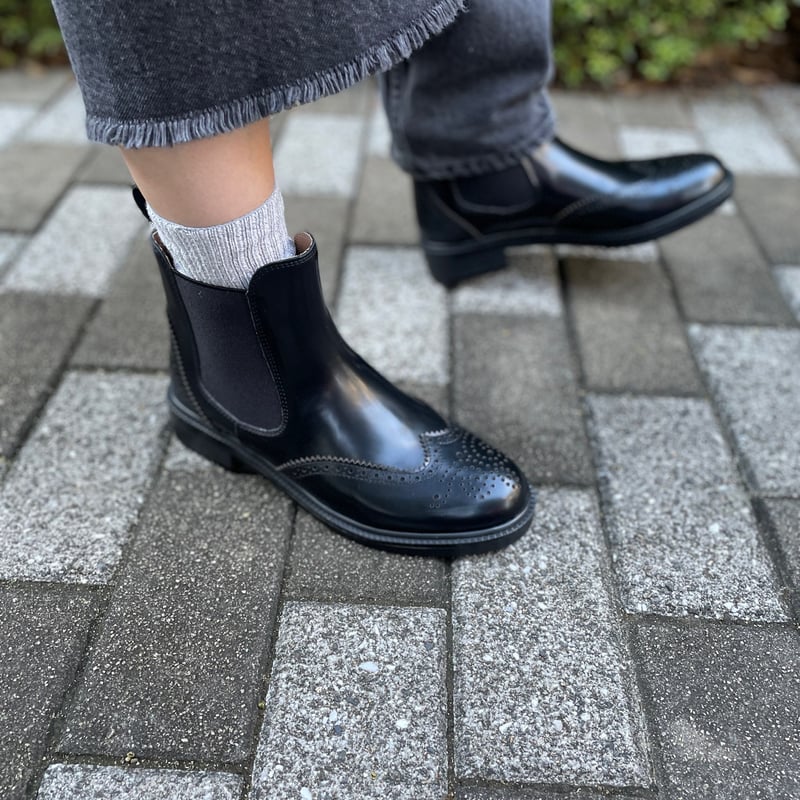 サイドゴアブーツ ウィングチップ メダリオン | THE M.B