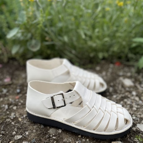 Women's  メキシコ×USA レザーワラチサンダル