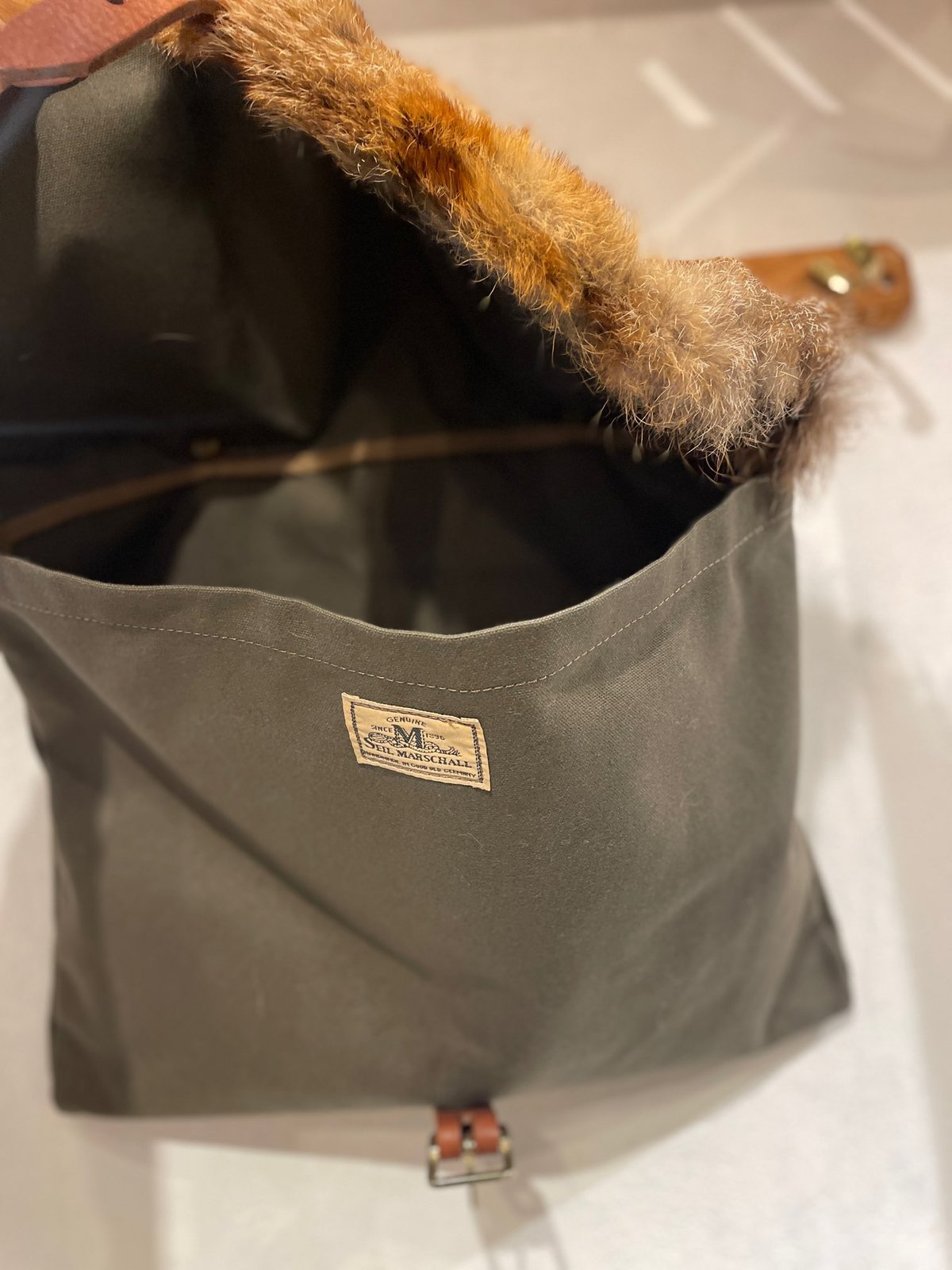 SEIL MARSCHALL FOX FUR BRIEFCASE | THE M.B