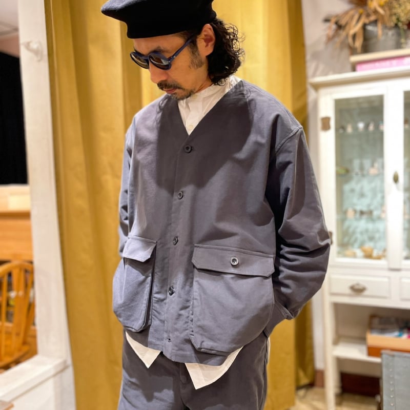 BASISBROEK ノーカラーモールスキンジャケット | THE M.B