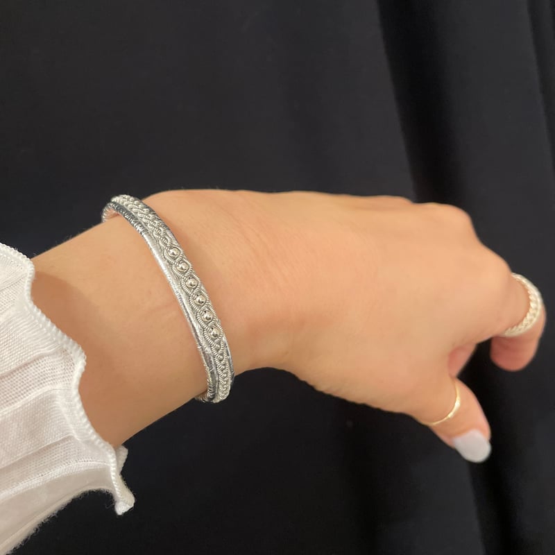 MB別注SILVER 中央つぶつぶ 細ブレスレット YOHEI NOGUCHI | THE M.B