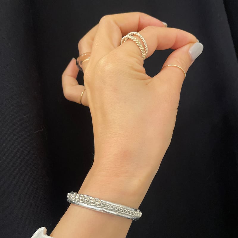 MB別注SILVER 中央つぶつぶ 細ブレスレット YOHEI NOGUCHI | THE M.B