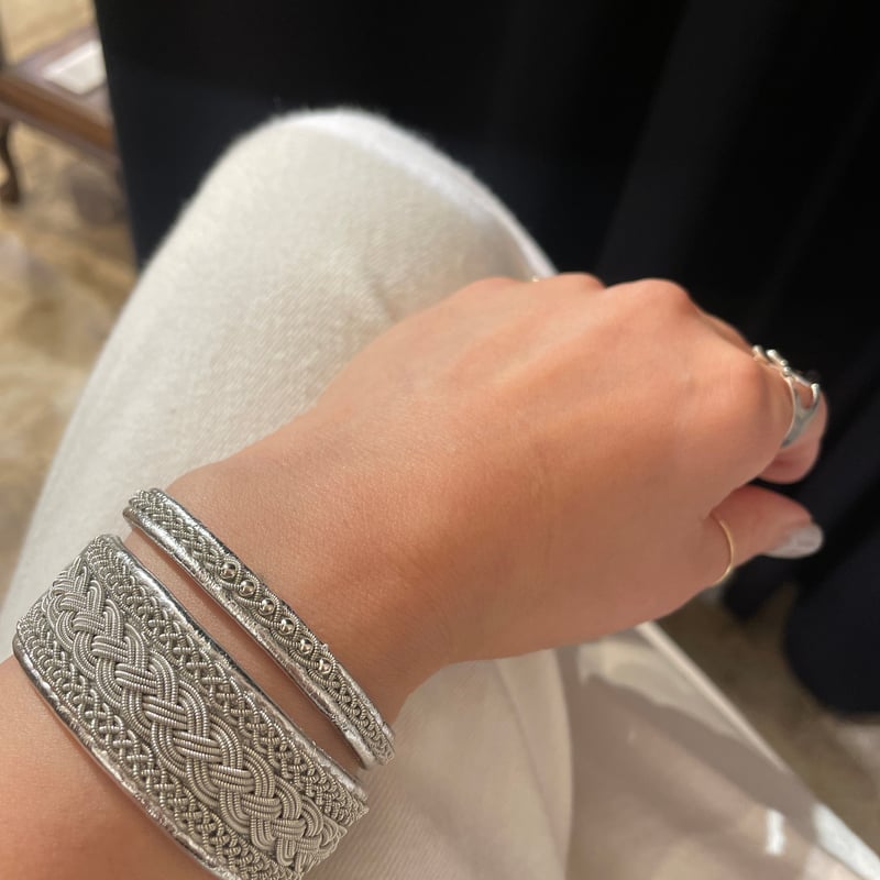 MB別注SILVER 中央つぶつぶ 細ブレスレット YOHEI NOGUCHI | THE M.B